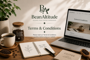 Read the Terms & Conditions for using BeanAltitude, including website usage, intellectual property, user responsibilities, and limitations of liability.