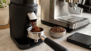Burr grinder for a beginner espresso machine