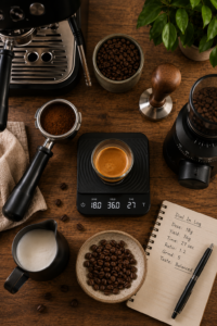 How to dial in espresso with coffee grinder espresso scale and brewing tools