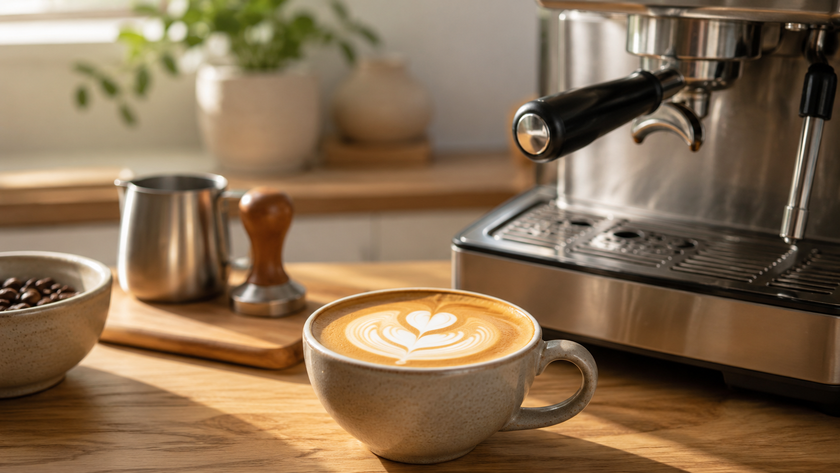 How to make a latte at home with silky steamed milk and espresso