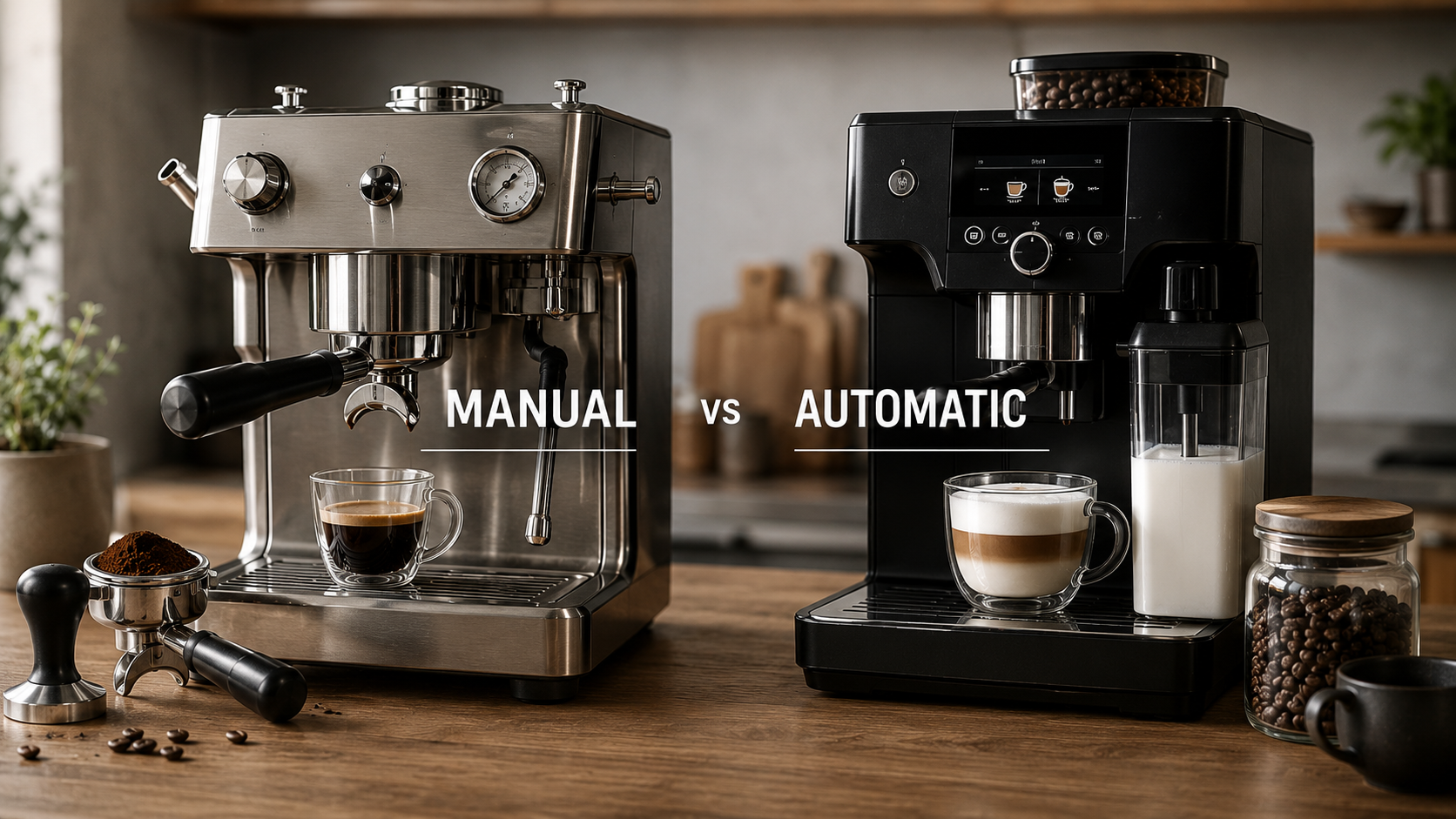 Manual vs automatic espresso machines comparing home espresso brewing methods