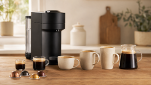Nespresso Vertuo Next six drink sizes from espresso to carafe coffee