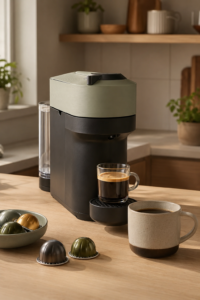 Nespresso Vertuo Pop Plus review and compact capsule coffee machine guide