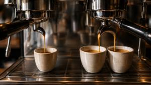 Single shot vs double espresso extraction comparison