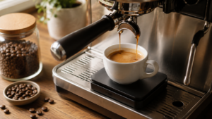 Measuring espresso extraction with a digital coffee scale