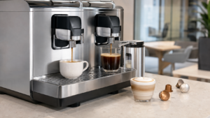Nespresso Gemini CS 220 Pro review showing dual extraction and milk drinks