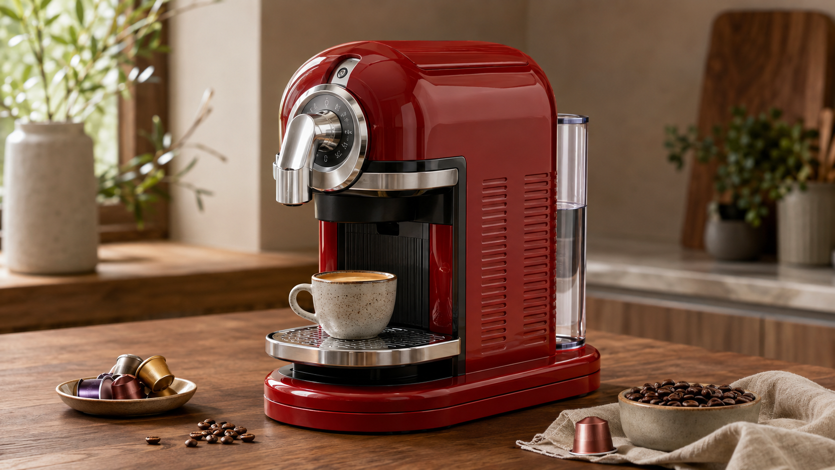 Nespresso KitchenAid review featuring the premium die-cast Original capsule machine